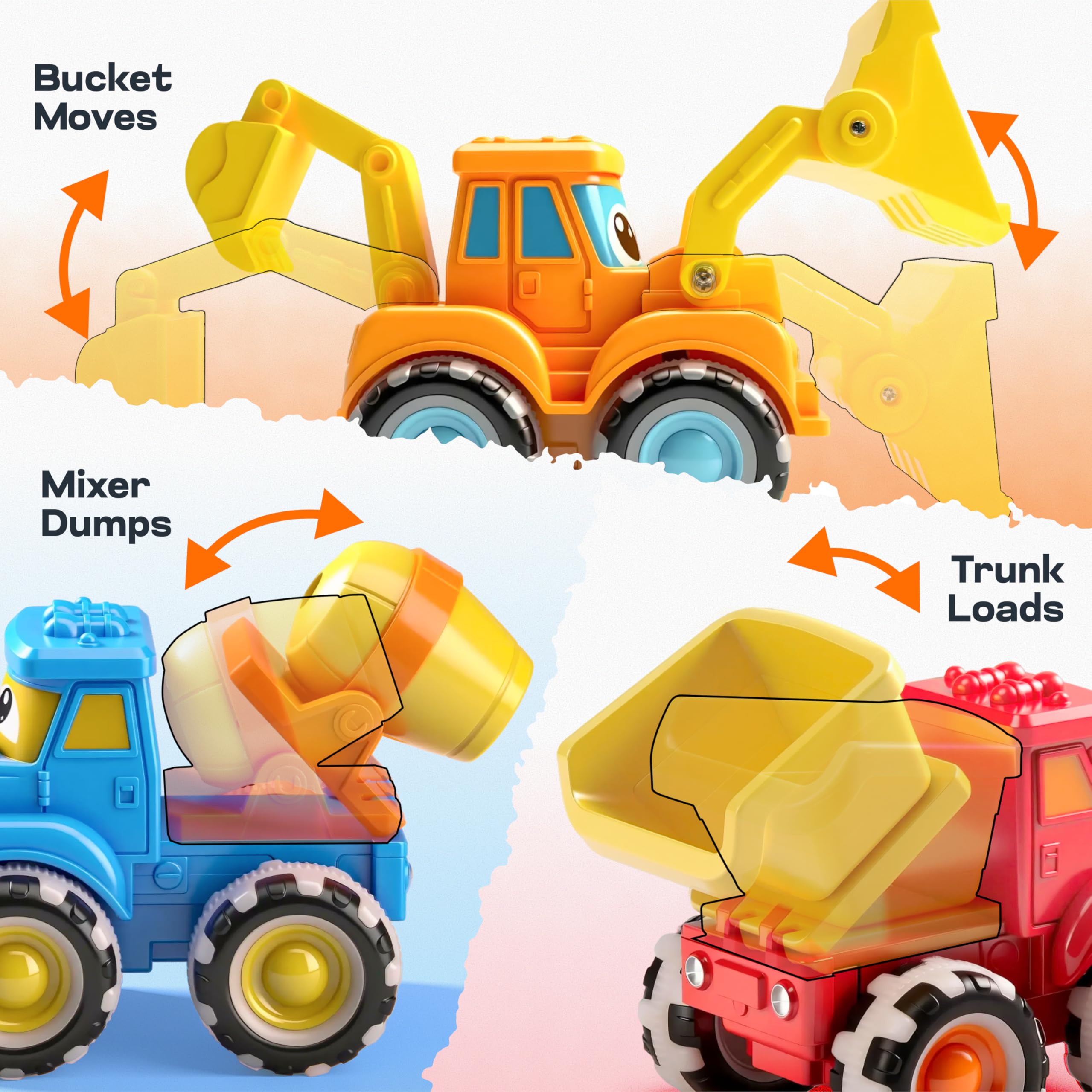 Vroomix Jova GlowRover bulldozer model with realistic details for imaginative play.