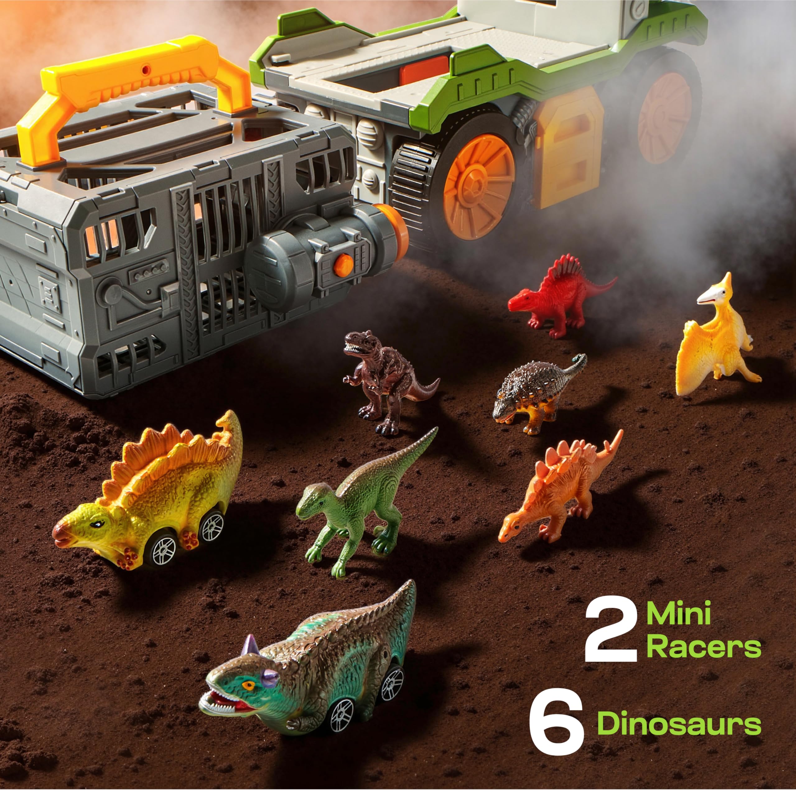 Vroomix Jova role-playing-dino set supports creative adventures.