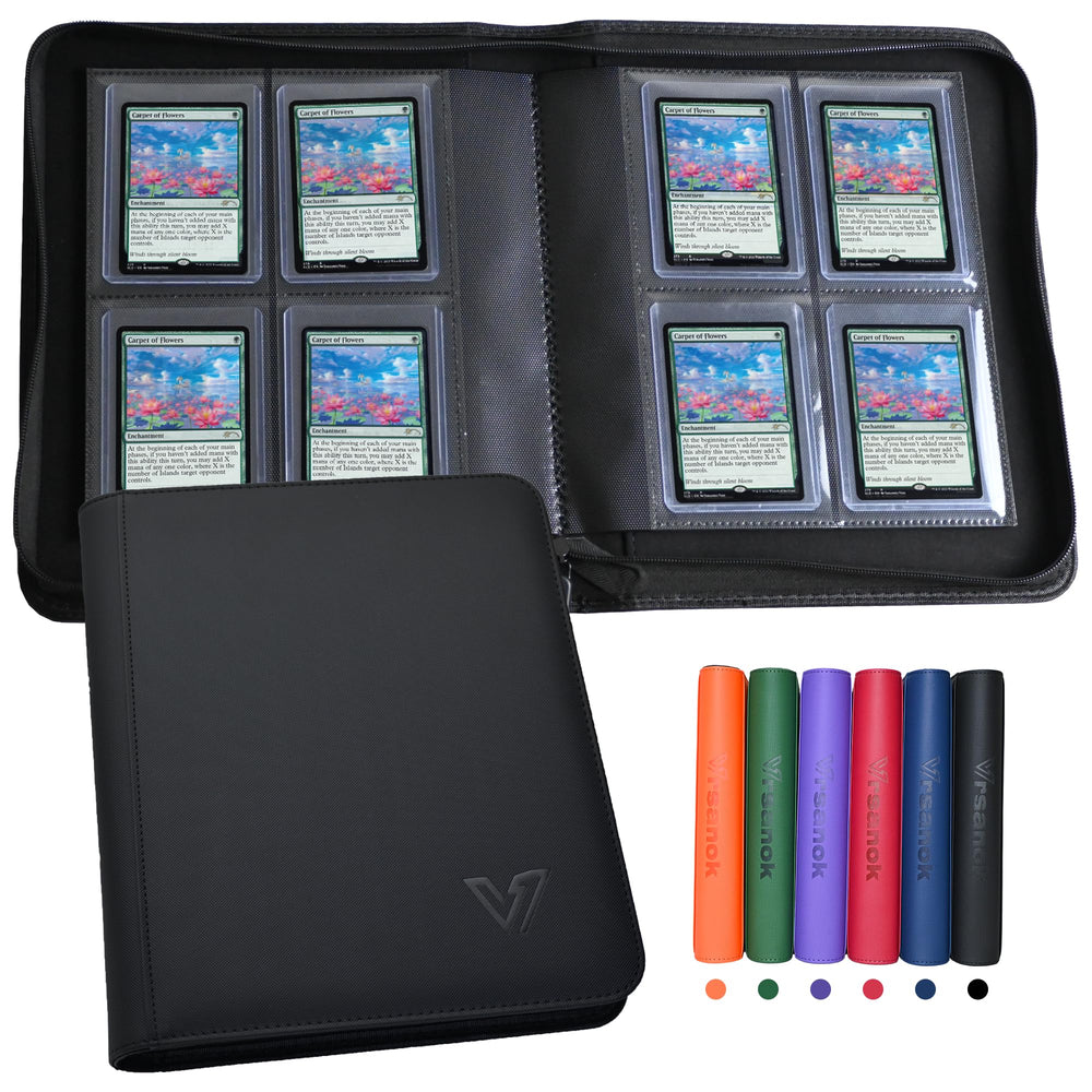 Vrsanok Toploader Binder front cover offers durable protection for your card collection.