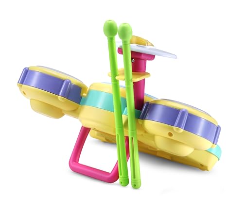 VTech Bluey Hooray Drum Set cymbals light up for cue-based play
