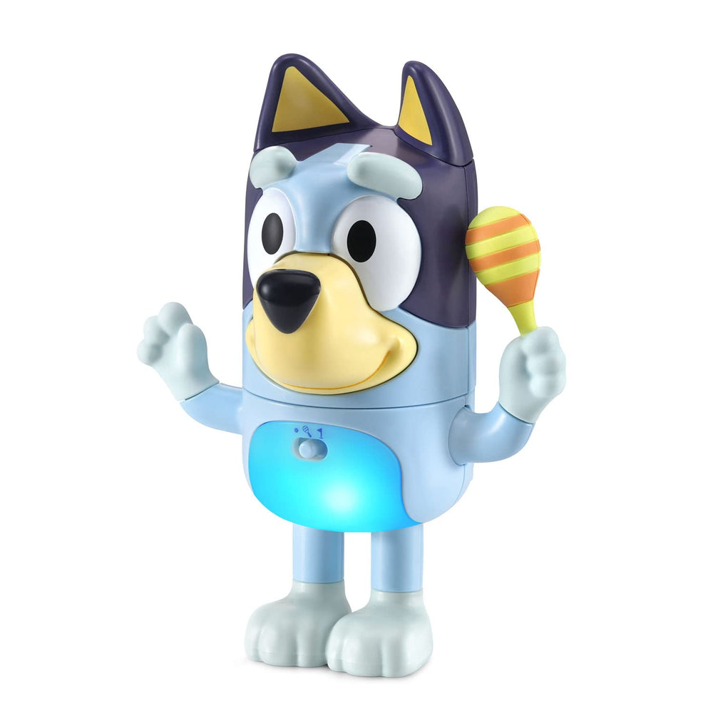 VTech Bluey Shake It Bluey wave hello motion invites social interaction