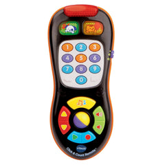 VTech Click and Count Remote front view supports imaginative play and early learning