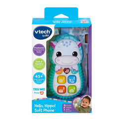 VTech Hello Hippo Soft Phone stroller clip for mobile play