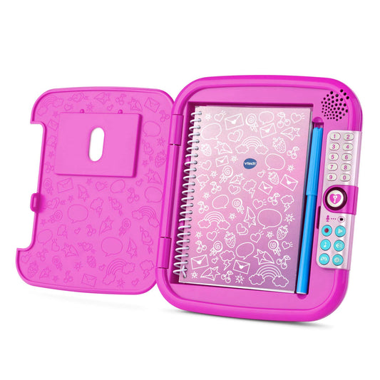 VTech Kidi Secrets Notebook pink cover with photo personalization supports custom keepsakes.