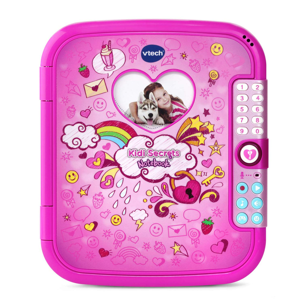 VTech Kidi Secrets Notebook pink cover for private journaling and personalization.