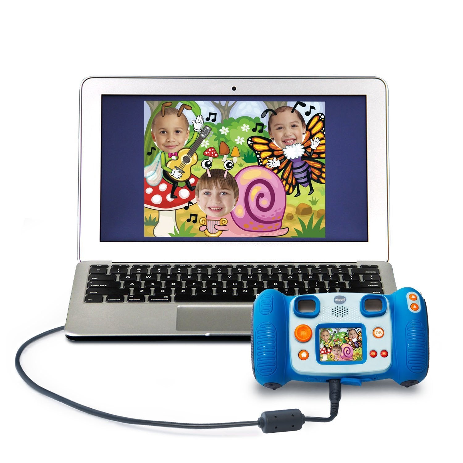 VTech Kidizoom Camera Pix blue photo collage templates for creative memory making