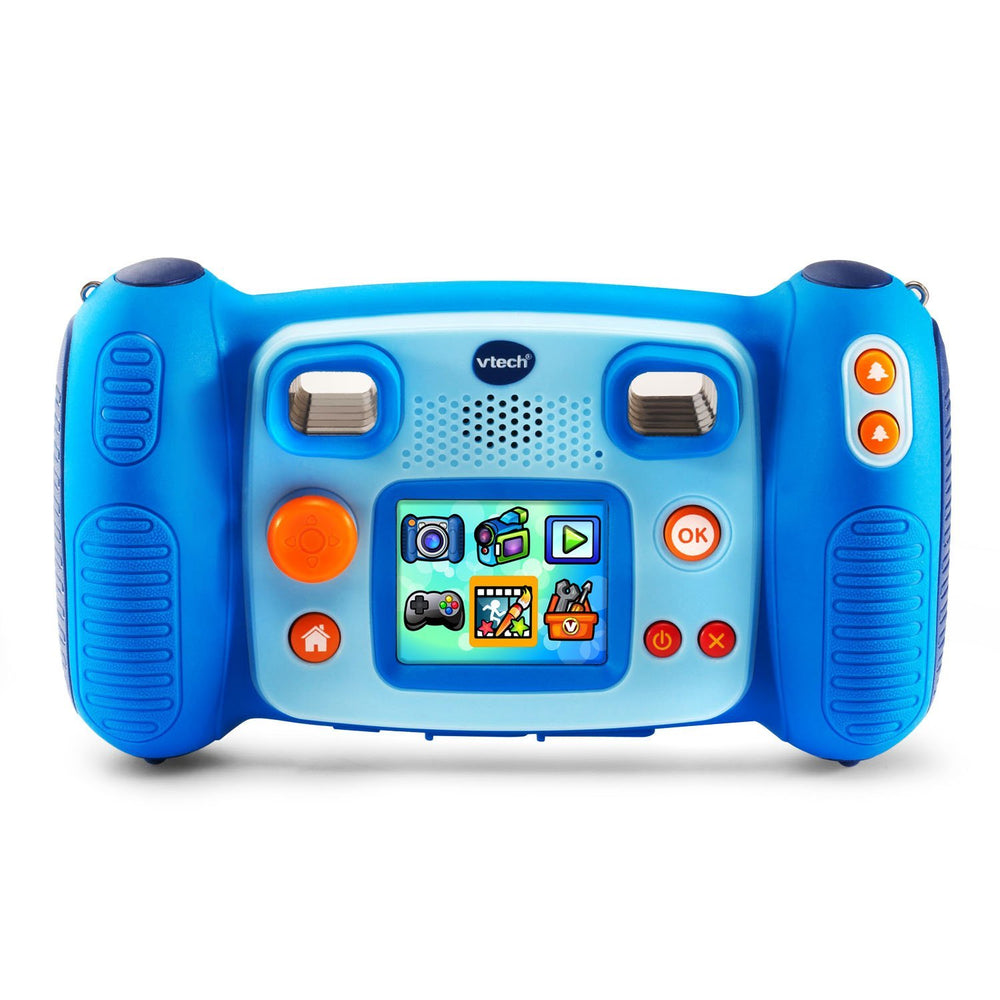 VTech Kidizoom Camera Pix blue selfie mode enables simple self-portraits for kids