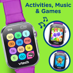 VTech KidiZoom DX4 splash-proof metal body for active kids.