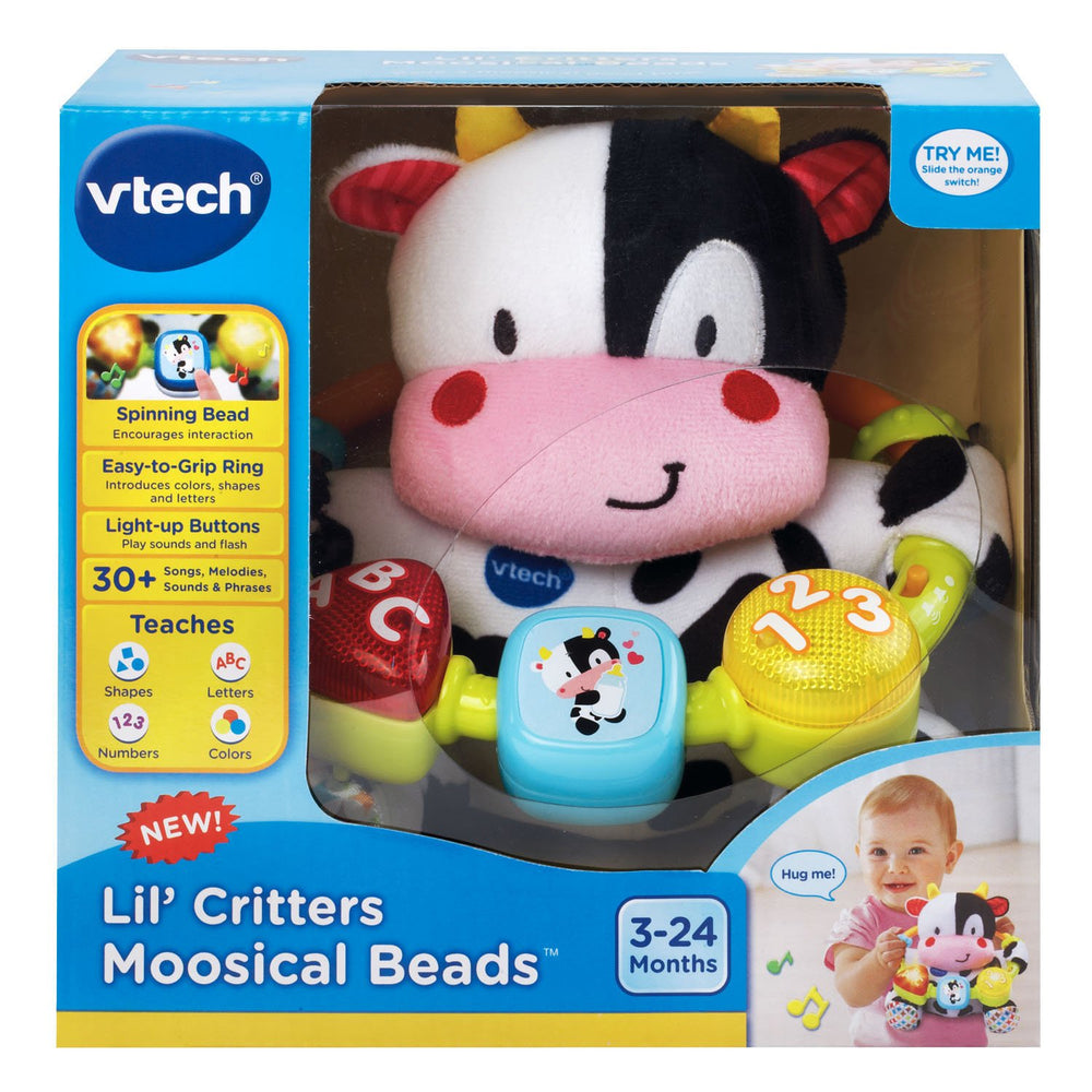 VTech Lil' Critters Moosical Beads soft toy for bedtime routines and cuddling