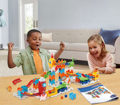 VTech Marble Rush Launchpad bases connect easily to sturdy courses.
