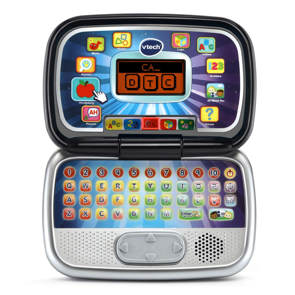 Screen view with colorful activities and category icons for various skills.