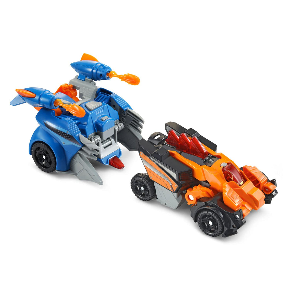 VTech Switch and Go Mega Car transforms into two dinos mid-play