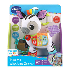 VTech Take Me With You Zebra mirror feature sparks kid curiosity.