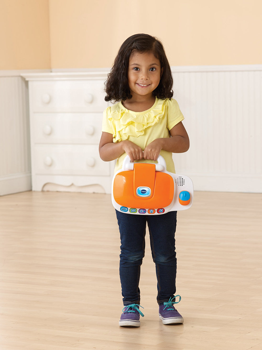 VTech Tote and Go orange on the go use encourages active learning