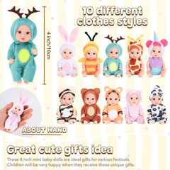 Vueos mini baby doll wearing cat outfit sparks creative storytelling