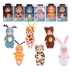 Vueos interchangeable outfits with six dolls fuel creative dress-up.