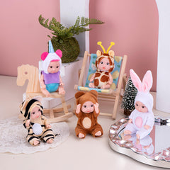 Vueos realistic acrylic eyes invite expressive interaction during pretend care.