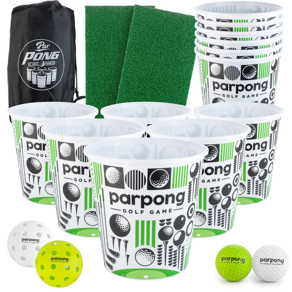 VULCANO SPORTS Par Pong 12-bucket setup for backyard play