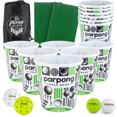 VULCANO SPORTS Par Pong 12-bucket setup for backyard play