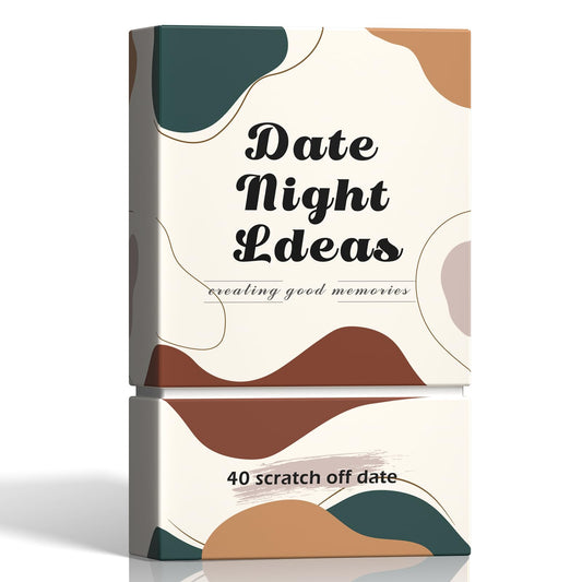VUNCESSIN 40 scratch-off date night cards cover, ideal couples gift for romance and adventure