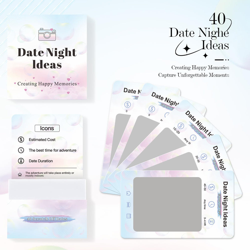 VUNCESSIN scratch-card close-up reveals surprise date ideas for couples