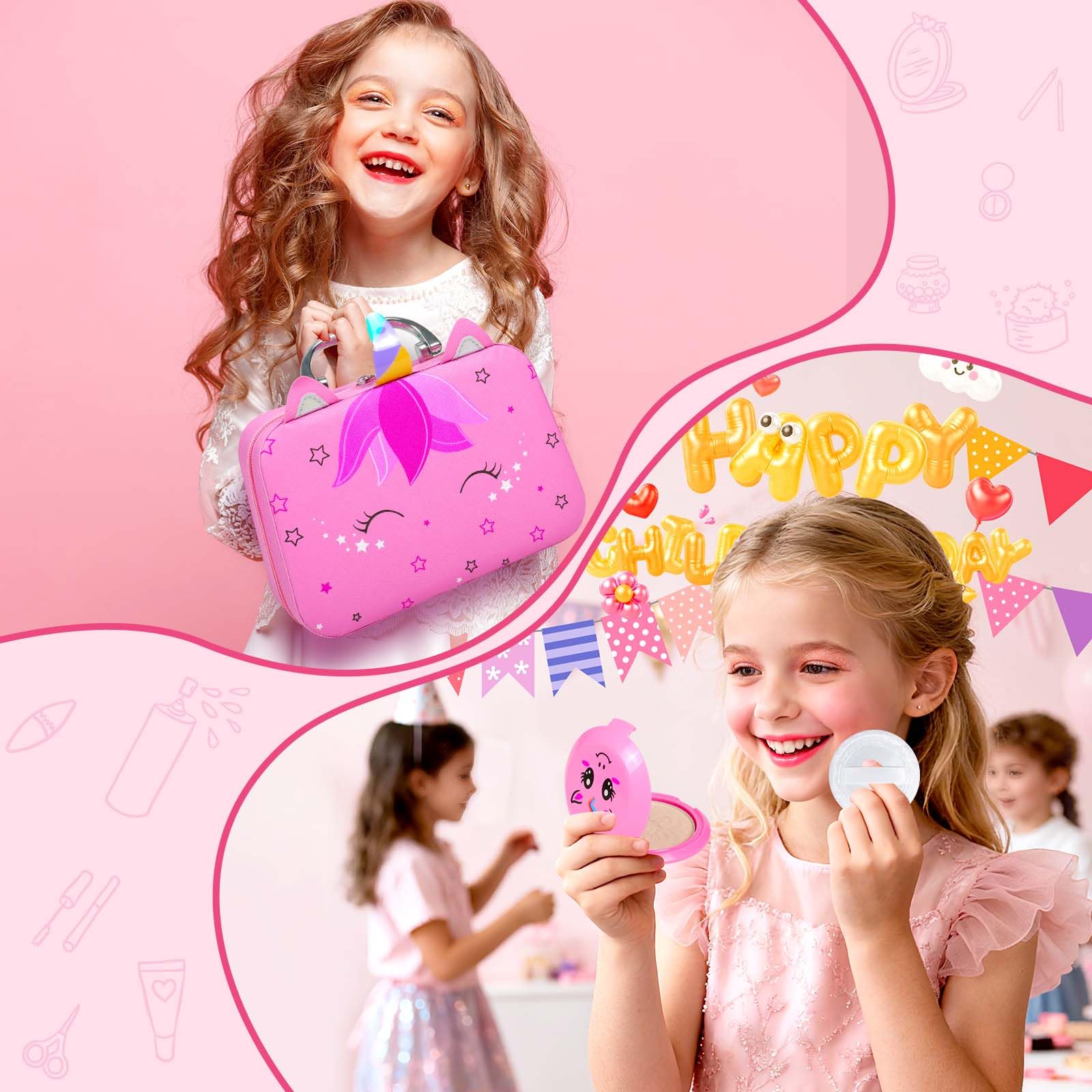 Vunrahsg makeup brushes and nail art tools help kids explore color with ease