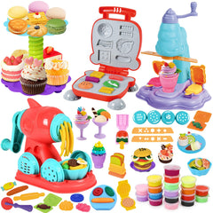 Vunrahsg 4-in-1 color dough set with ice cream maker ready for imaginative play.