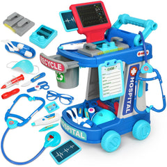 Vunrahsg Doctor Cart for Toddlers: organize tools for imaginative role play.