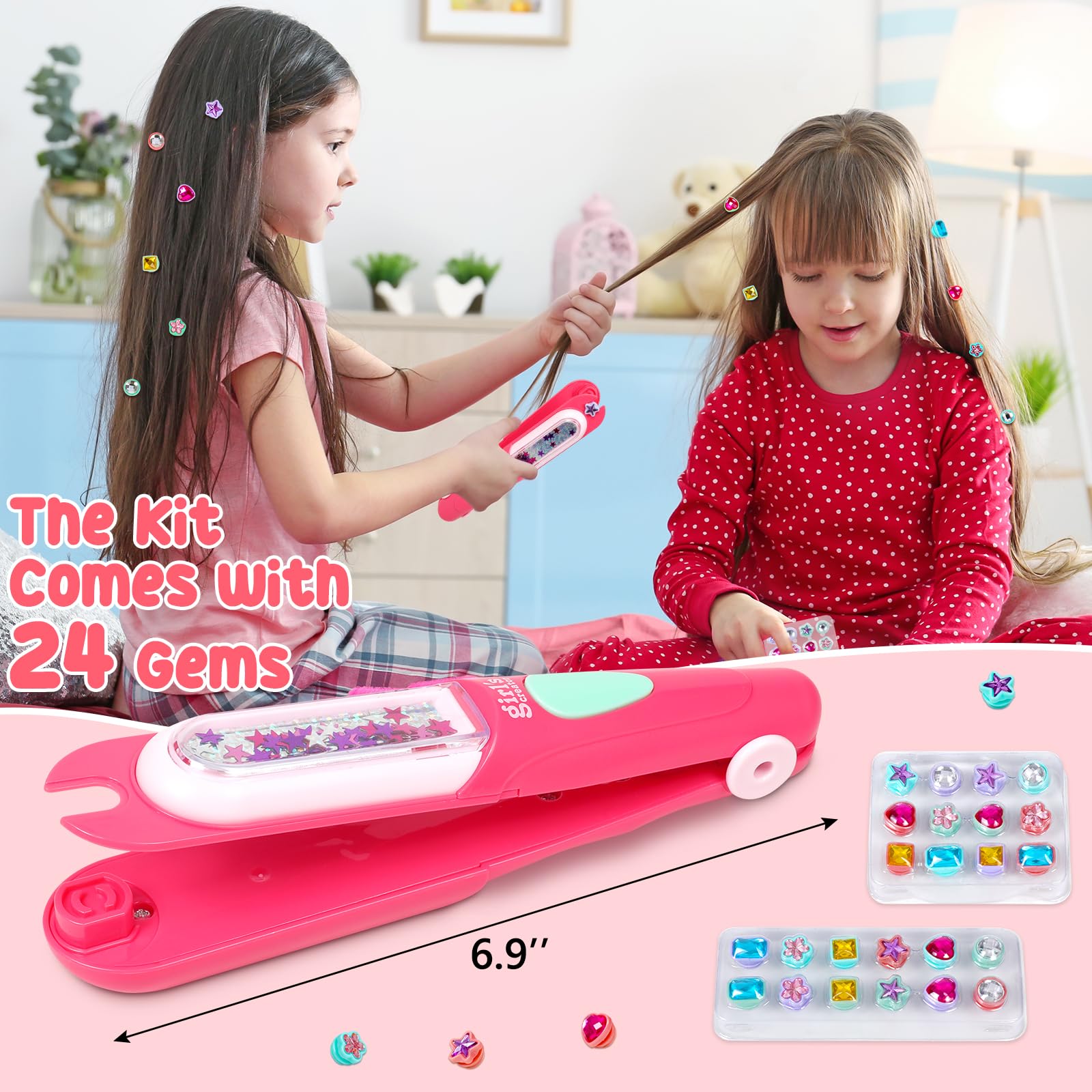 Vunrahsg Hair Gem Stamper Kit includes diverse gem designs to mix looks