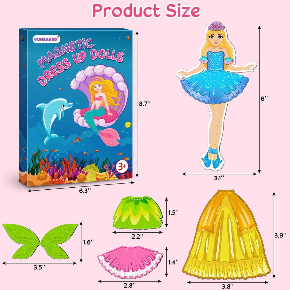 Vunrahsg magnetic fairy dress-up doll fueling creative scenes with accessories.