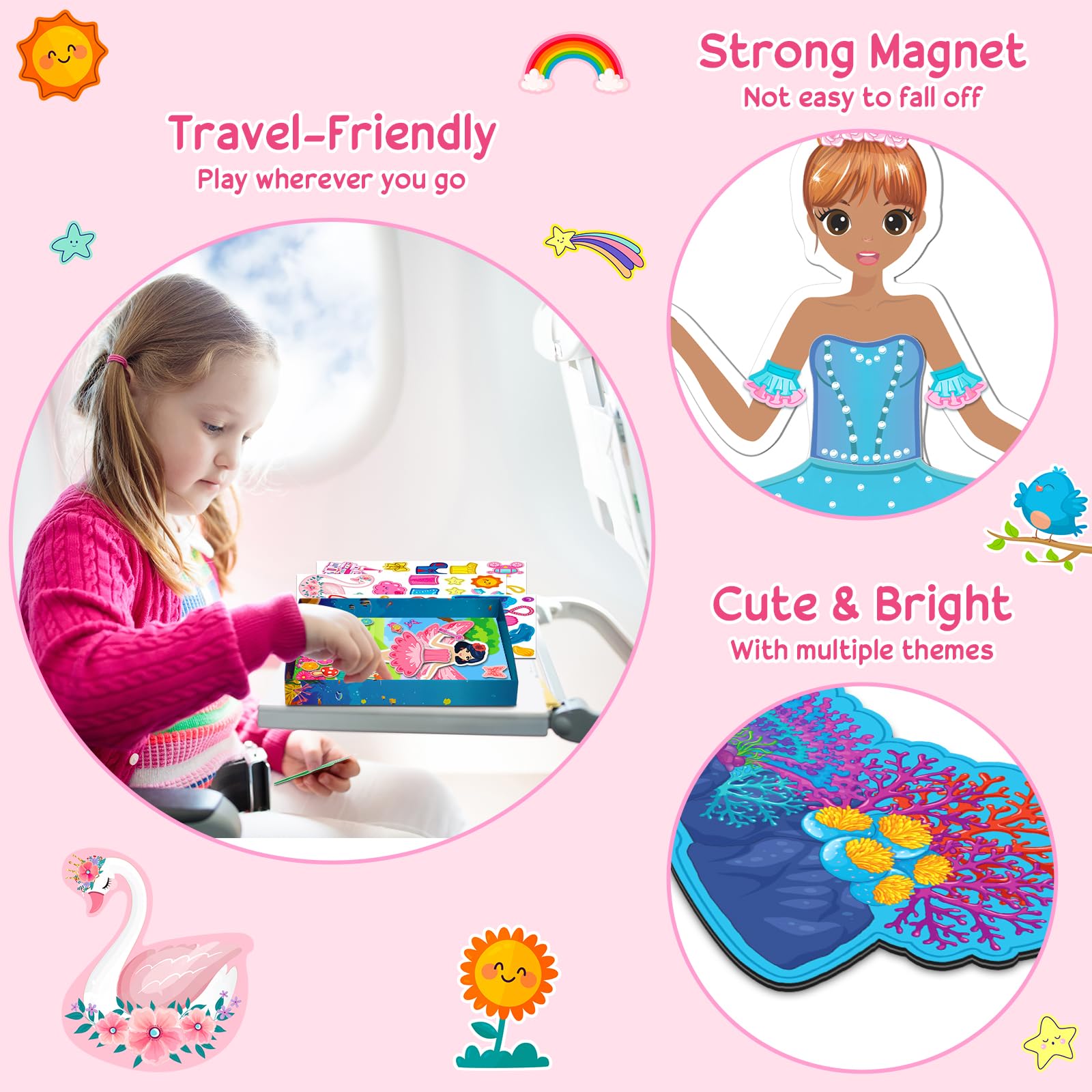 Vunrahsg storage box keeps dress-up magnets neat and portable.