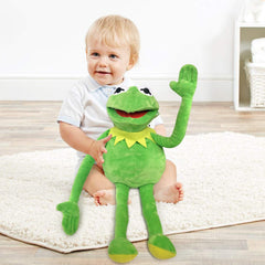 Vurezza Kermit Frog hand puppet showcases bright green skin for vivid play.