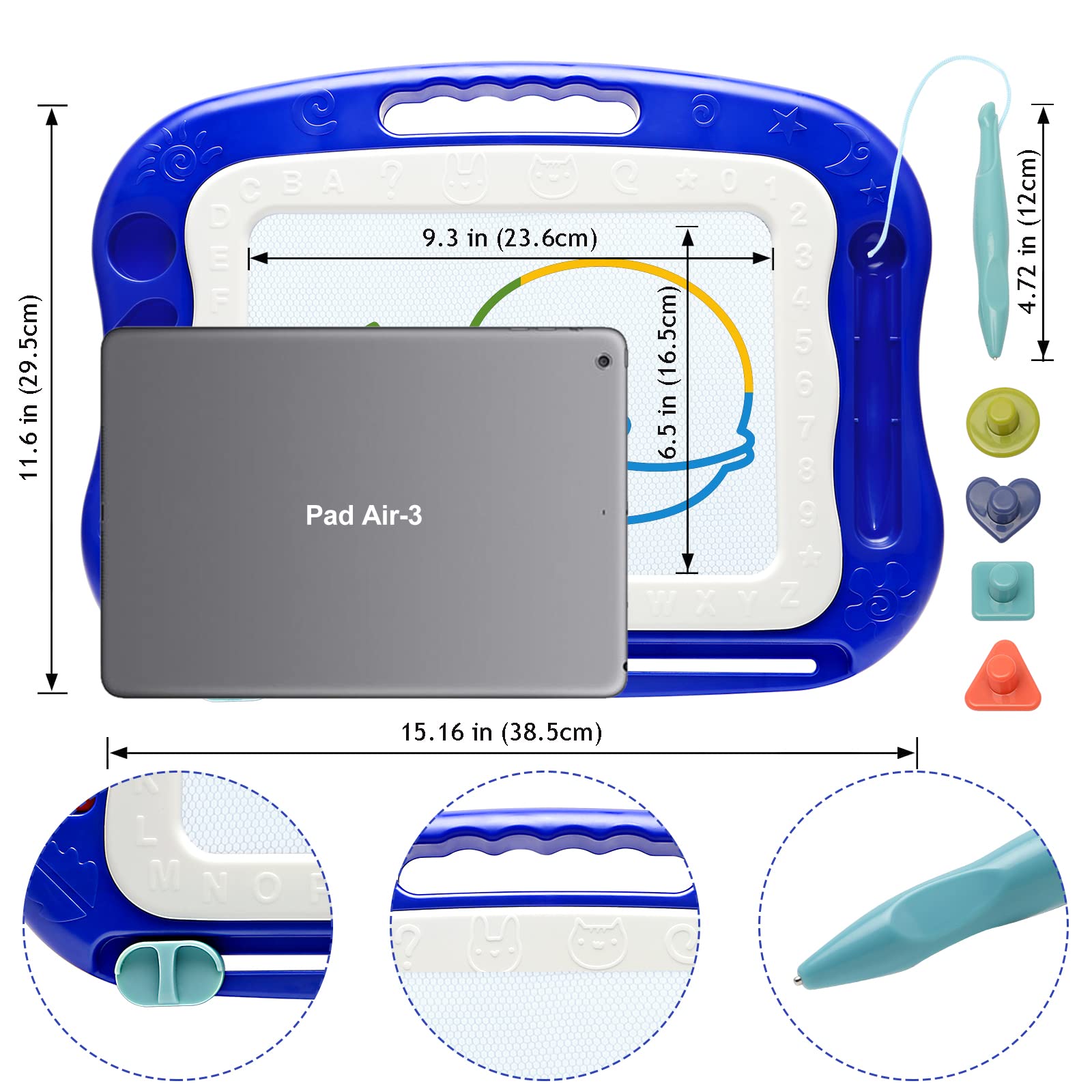 vusum Erase button on the board enabling quick clearing between drawings