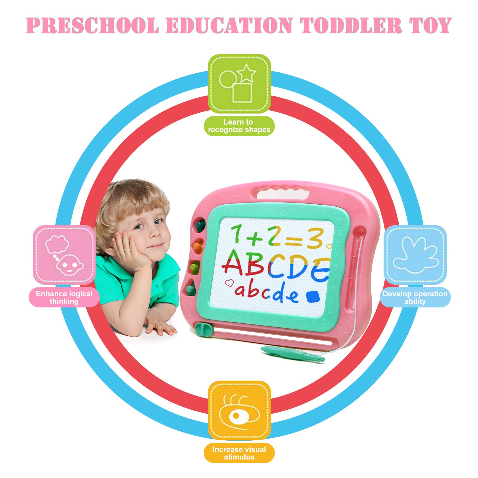 Vusum Magnetic stylus and stamps encourage creativity and fine motor skills