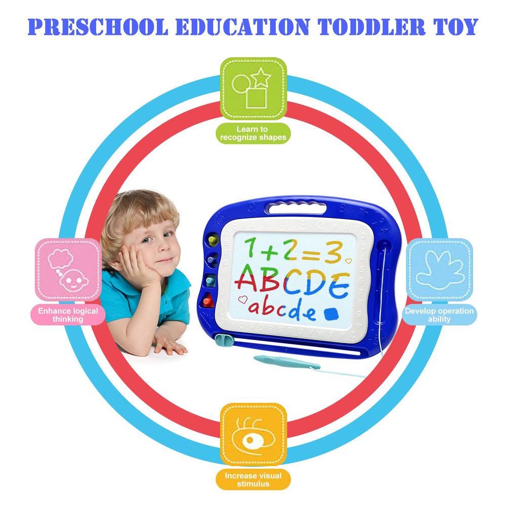 vusum Magnetic stylus and four stamps ready for shape exploration and color play