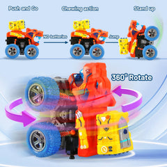 VUSUMOK dinosaur toy car 3-5 year display with easy grip for imaginative play