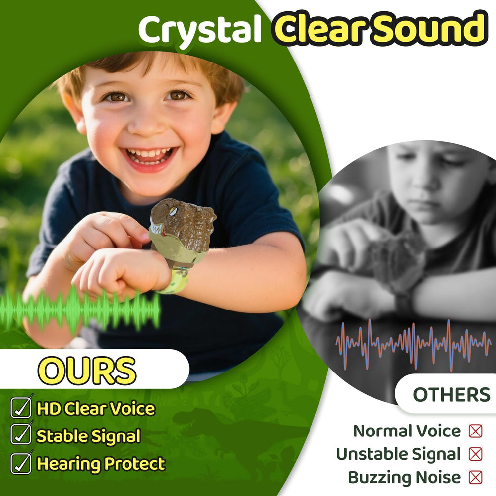 Vvinca dinosaur walkie talkie up to 1000ft range with clear sound
