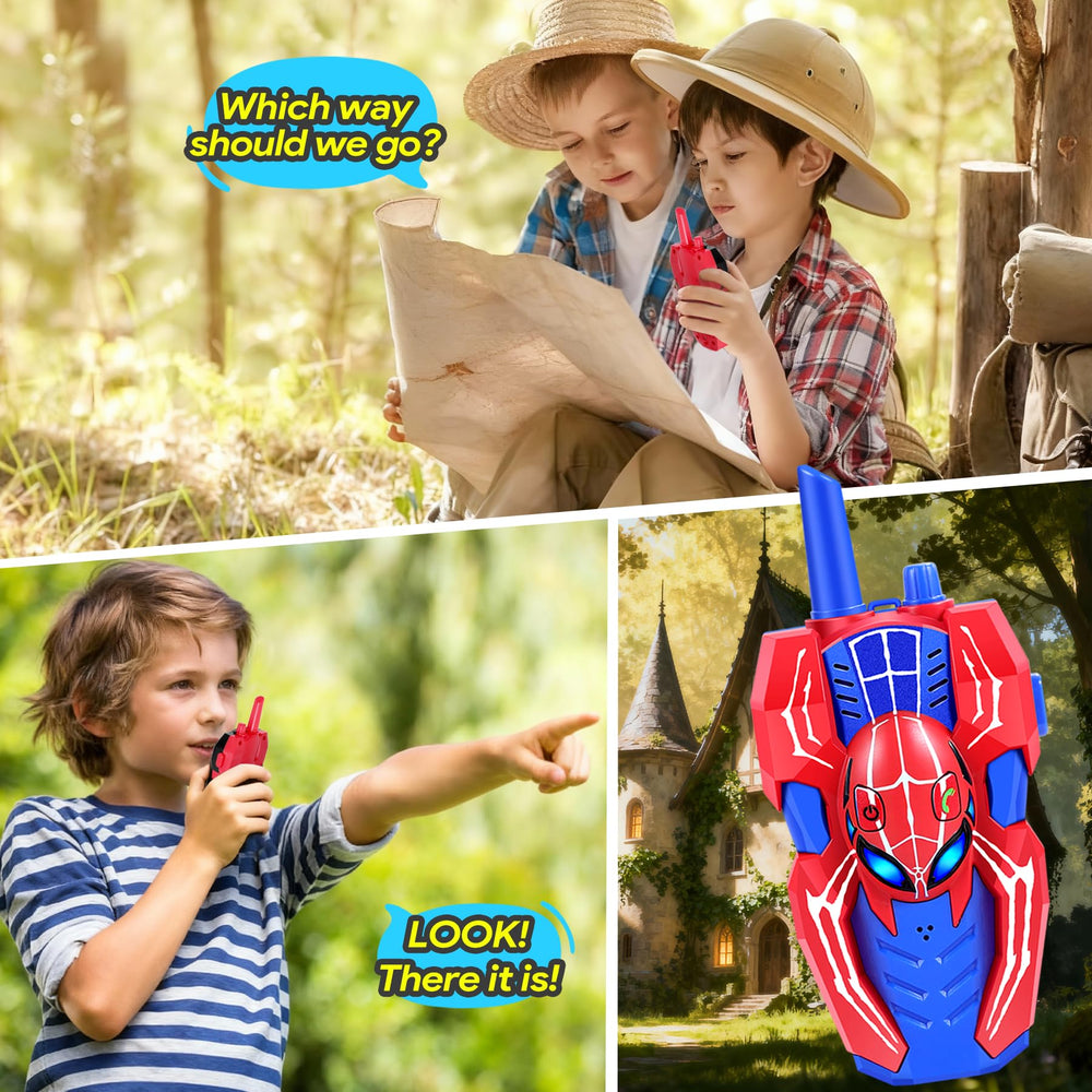 Batteries not included for Vvinca Spider Walkie Talkies, 3 AAA required