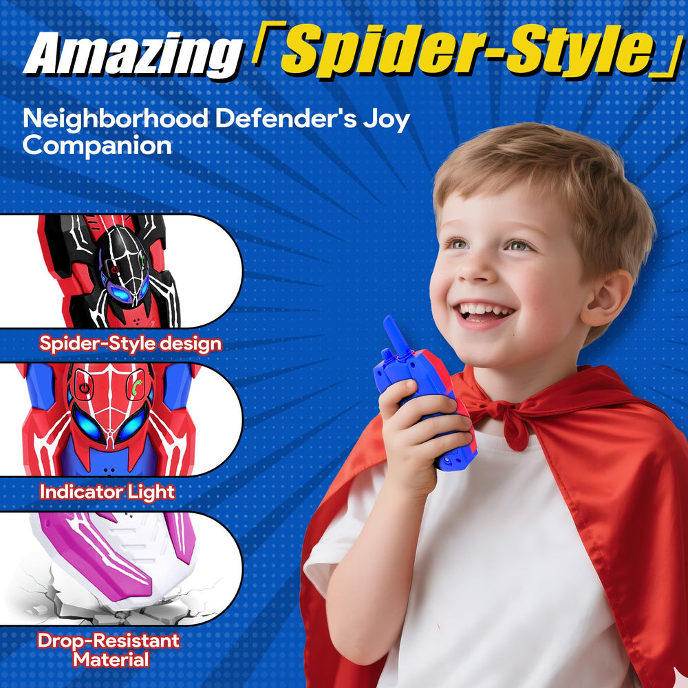 Vvinca Spider Walkie Talkies with lit spider eyes for quick signaling