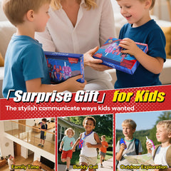 Vvinca Spider Walkie Talkies pack side view highlighting compact design for kids