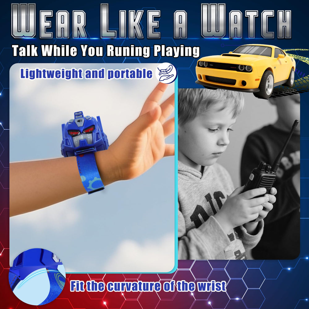 Vvinca Transform walkie talkies are lightweight at 100 g each for kid-friendly fun