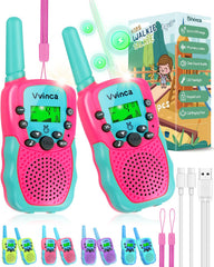 Vvinca walkie talkies compact design for kids' hands and easy grip during play