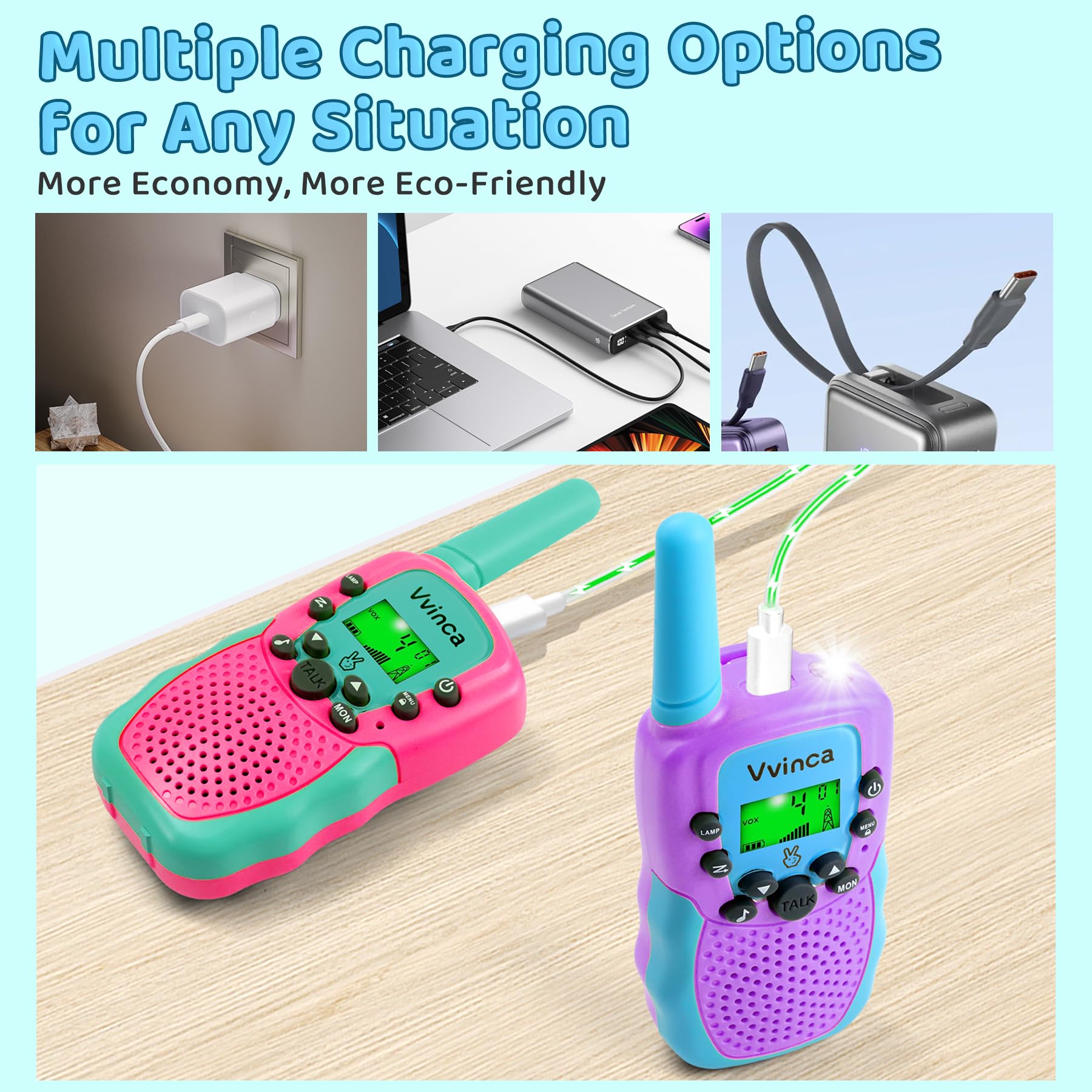 Vvinca ergonomic design fits small hands for comfortable, easy operation.