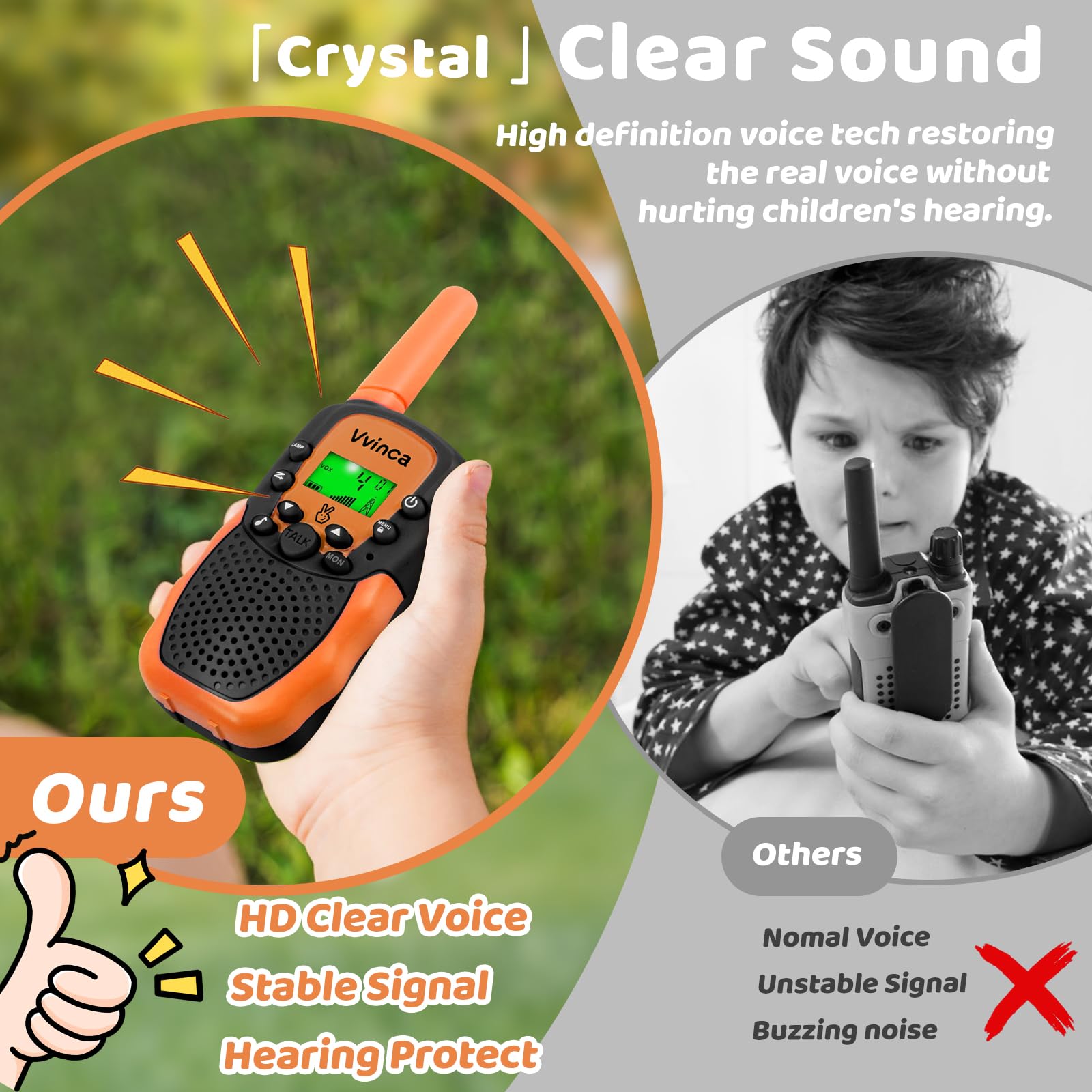 Vvinca kid-friendly design fits small hands for comfy use.