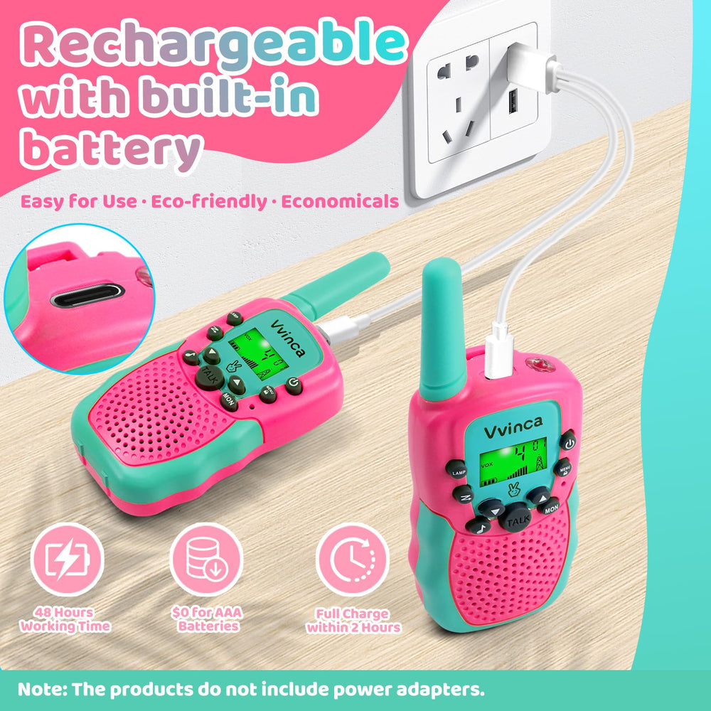 Vvinca walkie talkies long-range up to 3000m for wide-area play
