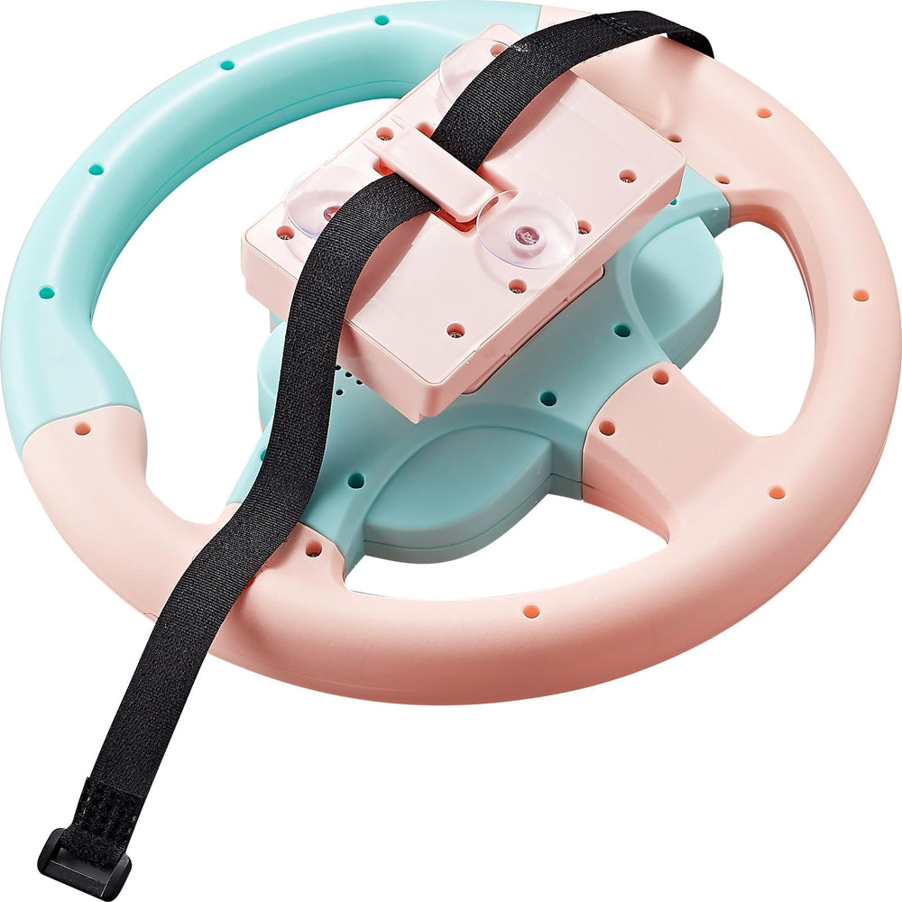 VVistch steering wheel with buttons and voices offering varied driving scenarios