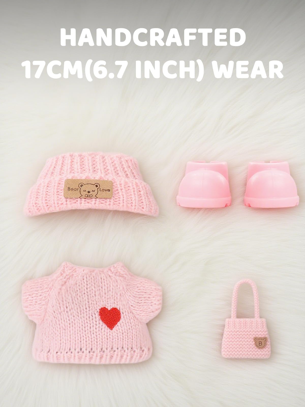 VVQUI 17cm doll backpack accessory enhances play with extra carry-along charm.