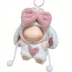 VVQUI 17cm doll rabbit one-piece suit for a snug, stylish display.