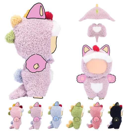 VVQUI 17cm doll dino outfit in lavender for play and display.