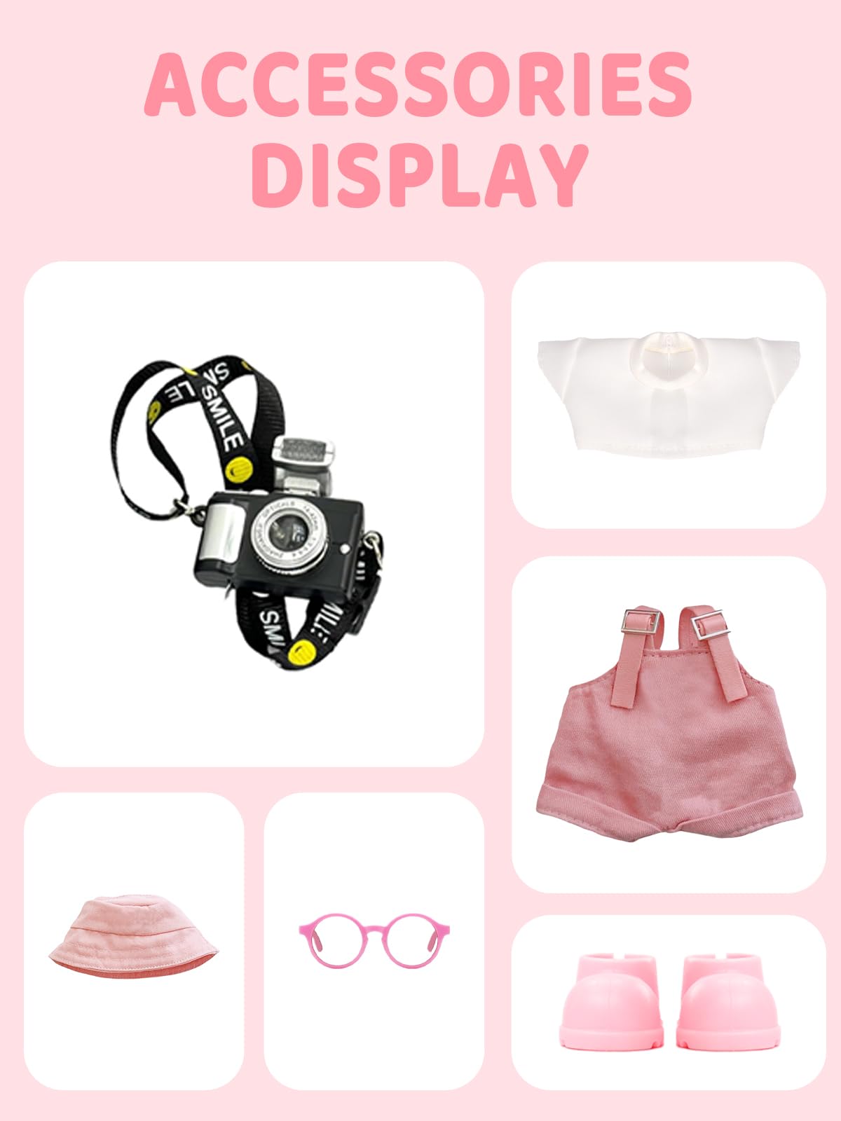 VVQUI 17cm doll shoes complete outfits with comfy wear.